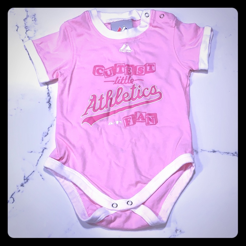Oakland Athletics girl onesie bodysuit 6-9month